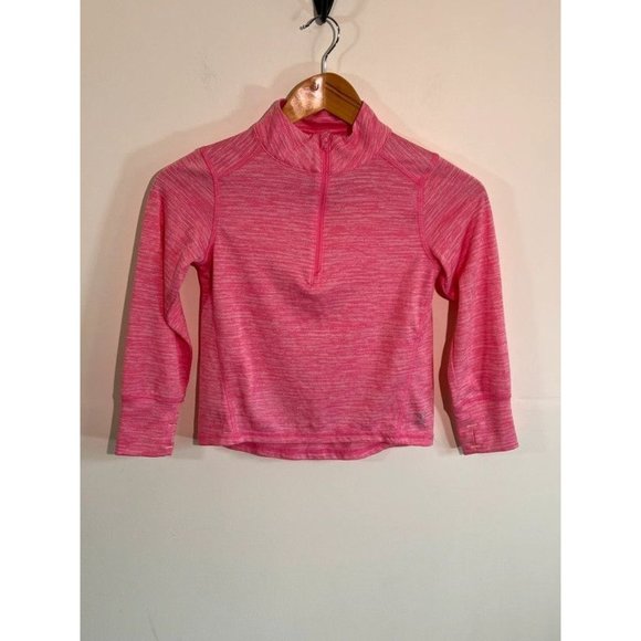 Girls Pink Half Zipped Light Weight Xersion Everair Shirt - Picture 2 of 8